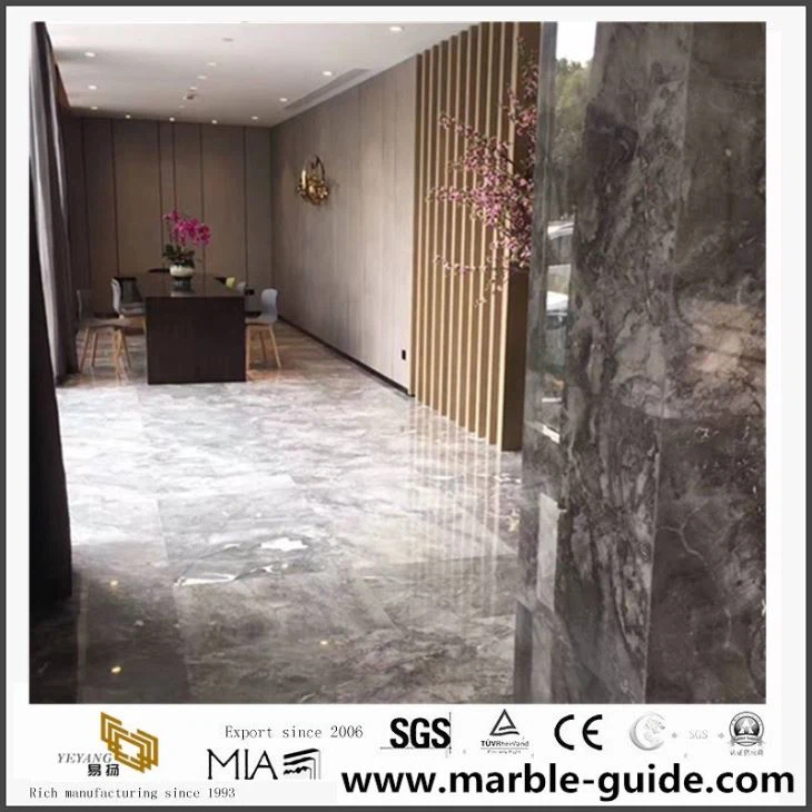 New Product Cheap Price White Vein Grey Marble For Floor And Wall Tile Decoration
