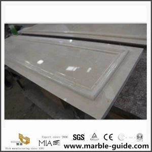 Dabīgais akmens krēms Marfil Beige marmora malu flīzes dizains