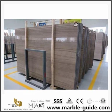 Karaliskās kafijas koka vēnu marmora plāksnes sagrieztais lielums grīdām / countertop / pakāpieniem