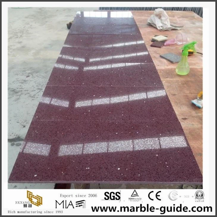 Purple Quartz Stone Kitchen Countertops