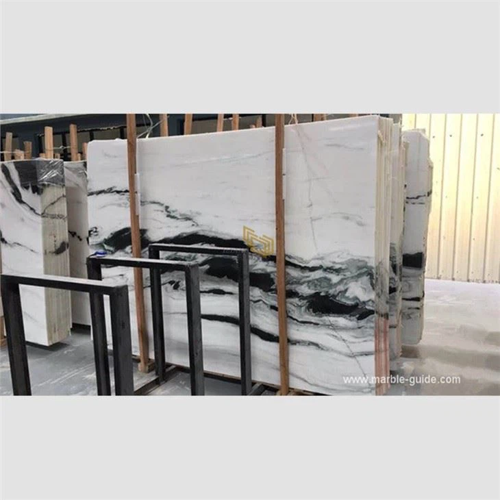Luxury China Panda White Marble Slabs